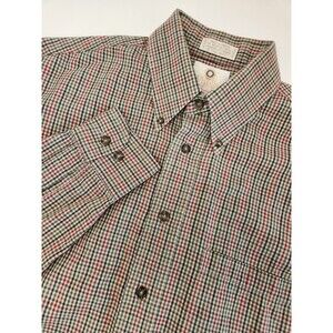 Viyella Shirt Men's M Multicolor Long‎ Sleeve Plaid Button Down Wool Blend